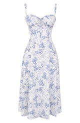 Blau - Blumenmuster